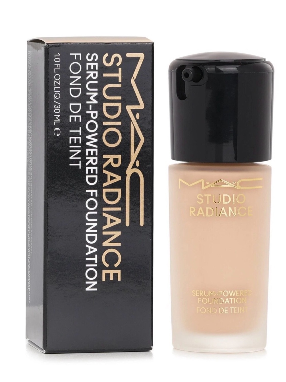 NIB MAC Studio Radiance Serum-Powered Foundation NC10 (Full Size - 1oz/30ml)